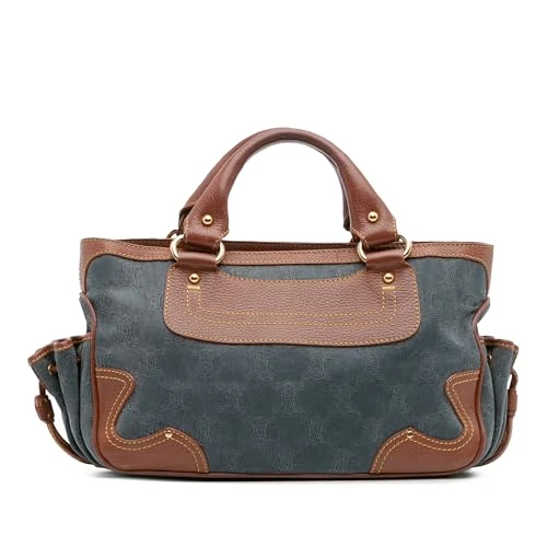 Celine Pre-Loved Macadam Denim Boogie Handbag