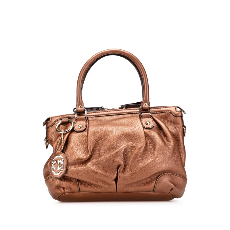 Gucci Pre-Loved Calfskin Sukey Satchel Handbag