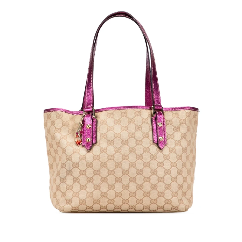 Gucci Pre-Loved GG Canvas Jolicoeur Tote Bag