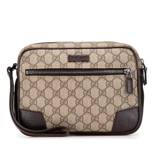 Gucci Pre-Loved GG Supreme Web Clutch Bag