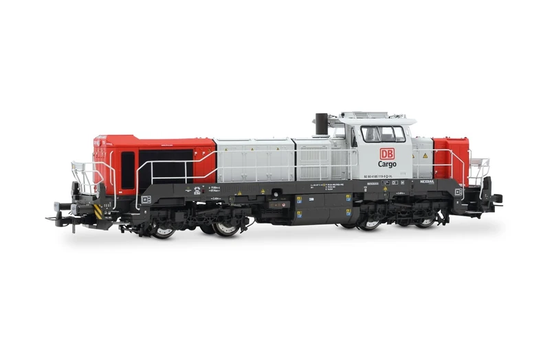 Rivarossi HR2989 DB Cargo, Vossloh DE 18 diesel locomotive, red/grey livery, ep. VI, Railway Diesel Locomotive, for ages 14+ - Image 1