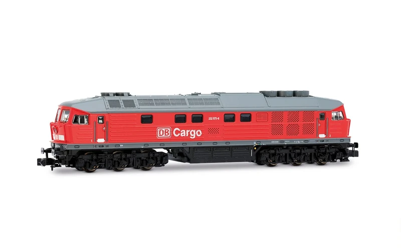 Arnold HN2659S DB Cargo, diesel locomotive 232 573-6, trafic red livery, ep. V-VI, with DCC Sound Decoder, railway layout, for ages +14 Years