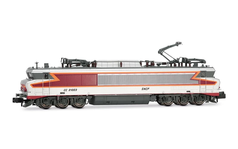 Arnold HN2649 SNCF, electric two-system locomotive CC 21003, silver livery, ep. IV Locomotive - Diesel