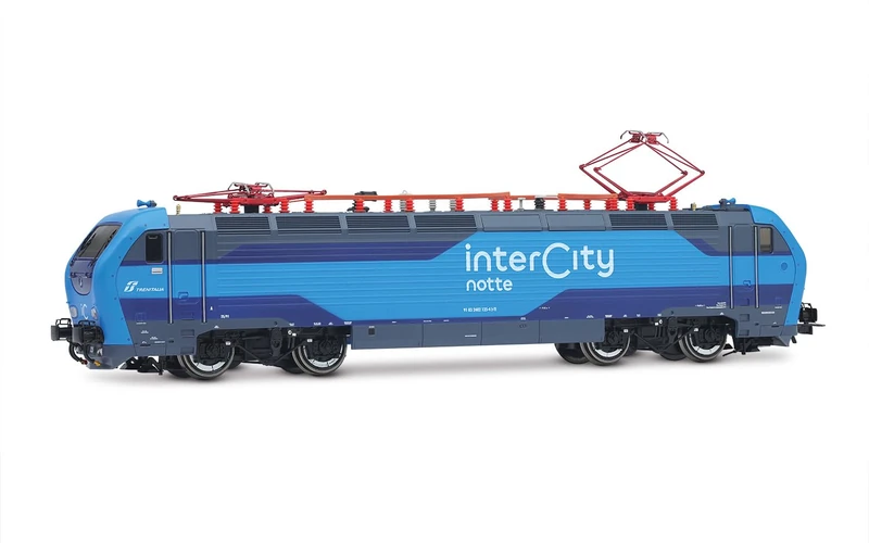 Rivarossi HR2982S FS, electric locomotive E.402B in new "Intercity" new blue livery, ep. VI, with DCC Sound Decoder Locomotive - Electric