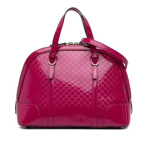 Gucci Pre-Loved Medium Microguccissima Patent Nice Dome Satchel