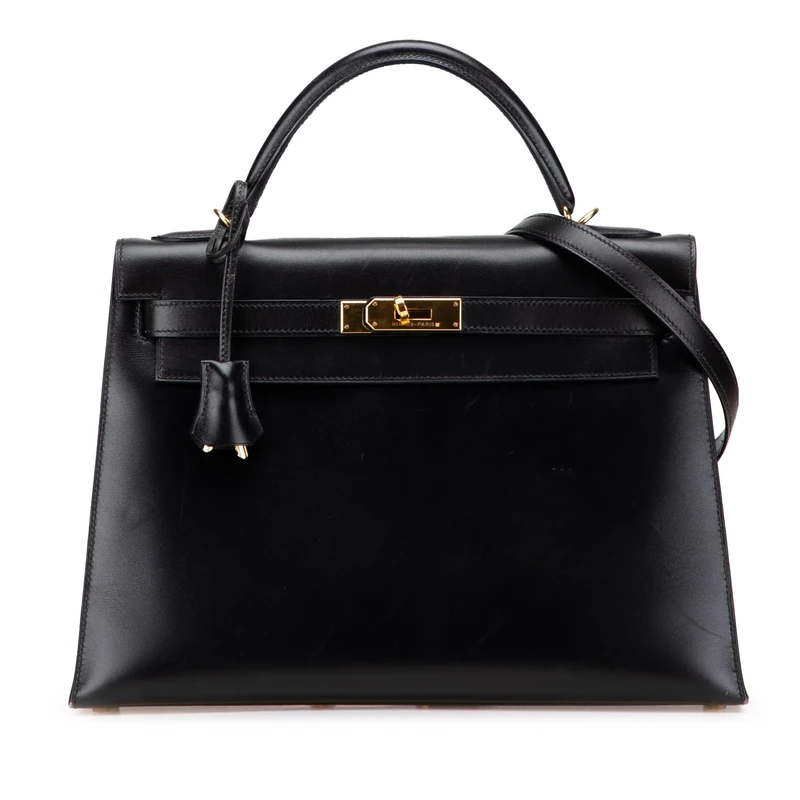 Hermès Pre-Loved Box Calf Kelly II Sellier 32