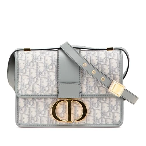 Dior Pre-Loved Medium Oblique Canvas 30 Montaigne Bag Crossbody