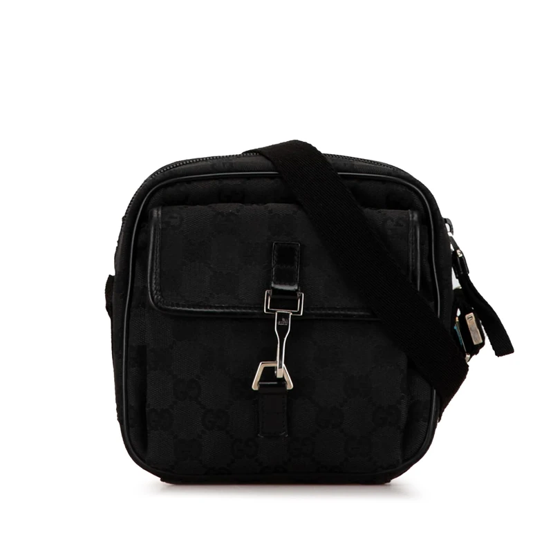 Gucci Pre-Loved GG Canvas Jackie Crossbody Bag