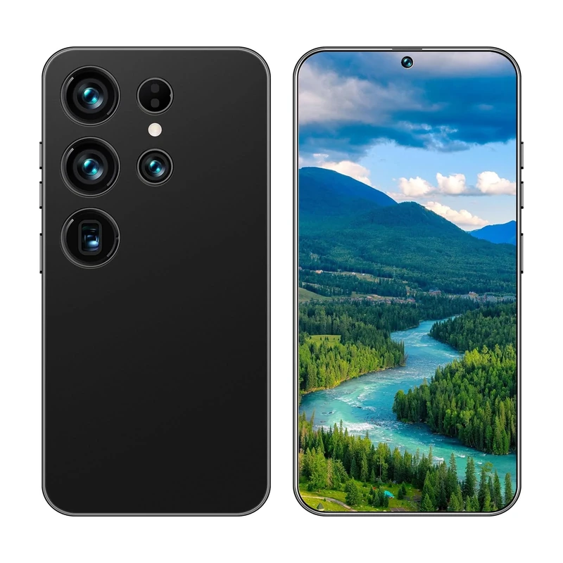 EKLART S25 Ultra -M2 Smartphone, Comes with built-in pen5.0 Display, MTK6580A Quad-Core, 5MP Front+8MP Rear Camera, Face Unlock+Type-C, 2600mAh, Android 13.0 (Black,4+64G)