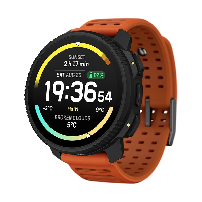 SUUNTO Vertical 2 GPS Sport Watch, Bright AMOLED Touchscreen with Rugged Design, Built-in LED Flashlight, 20-Day Battery Life, Offline Maps, Trusted Navigation, 115+ Sport Modes, Sleek for Daily Use