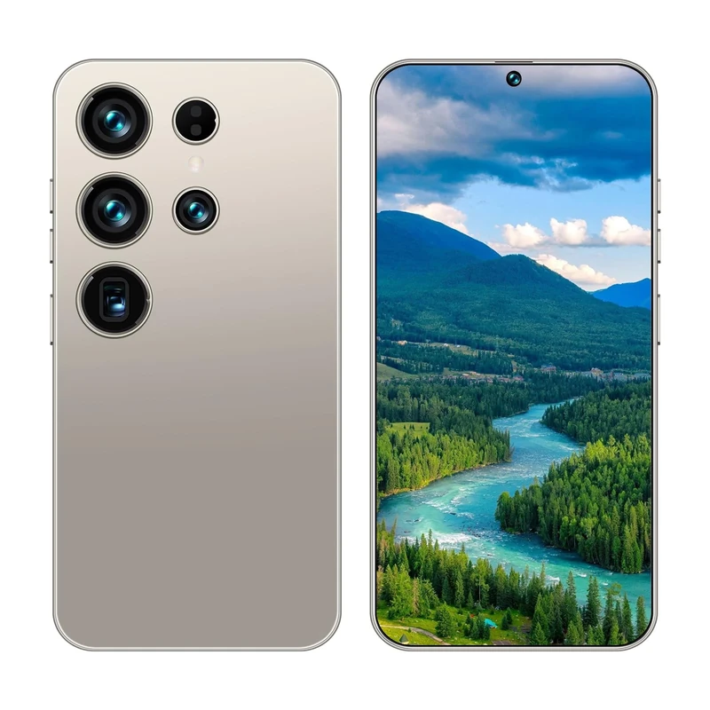 EKLART S25 Ultra -M2 Smartphone, Comes with built-in pen5.0 Display, MTK6580A Quad-Core, 5MP Front+8MP Rear Camera, Face Unlock+Type-C, 2600mAh, Android 13.0 (silver,4+64G)