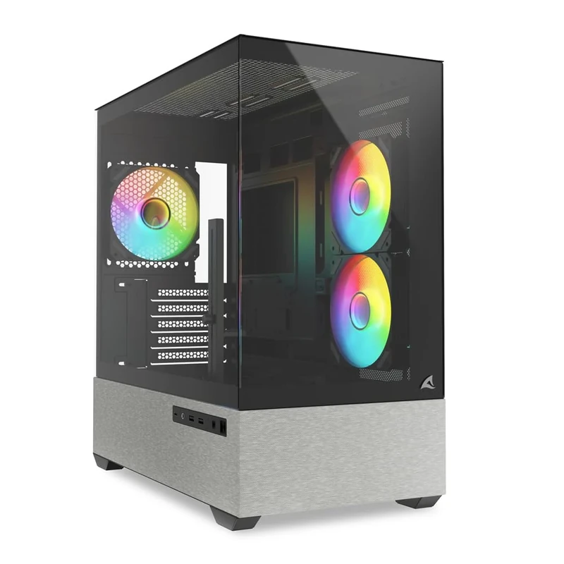 Sharkoon MK7 black mATX PC case, ARGB