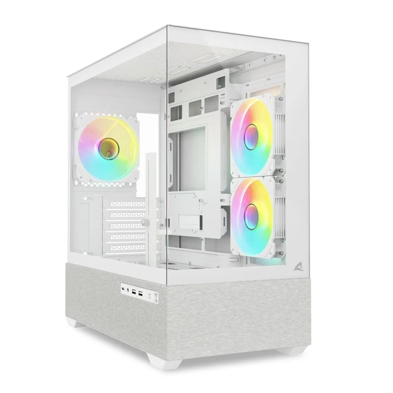 Sharkoon MK7 White mATX PC Case ARGB