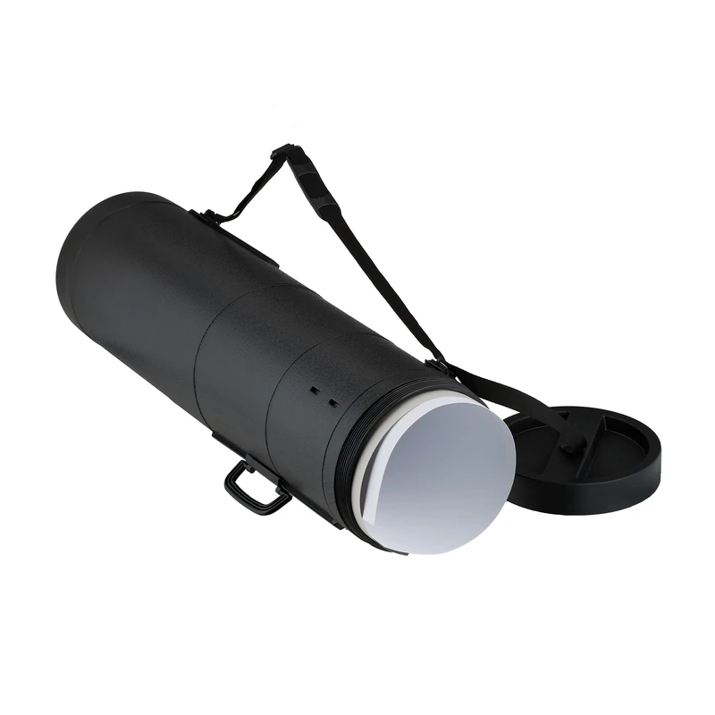 Relaxdays Telescopic Poster Roll for Transport, 93–150 cm, Ø 26.5 cm, Black, XXL - Image 1
