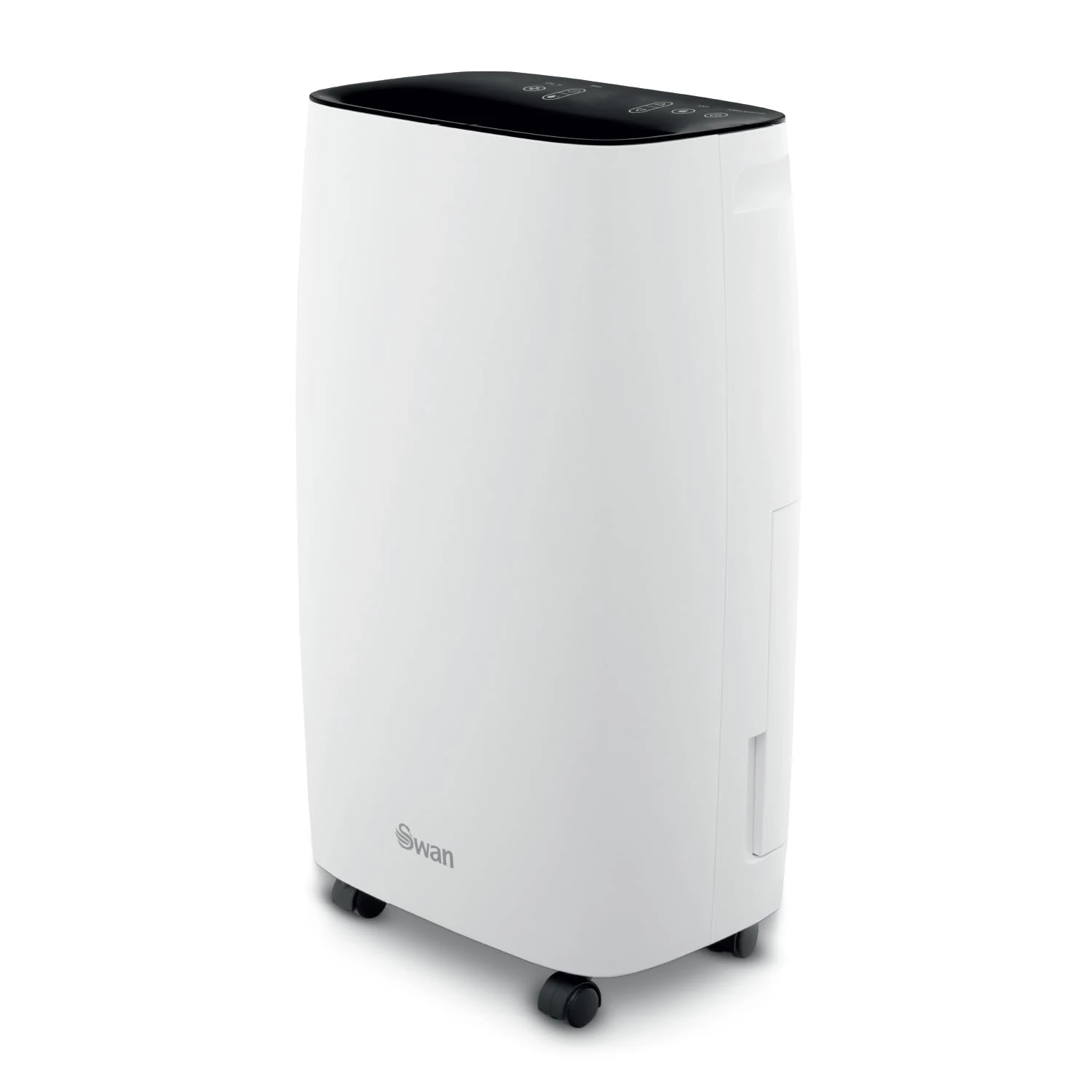 Swan SH16505 10L Dehumidifier with Humidity Sensor, 2 Speed Settings, Carbon Filter for Removing Odours, 24-Hour Timer, 1.5m Power Cable, 2.5L Water Tank, White