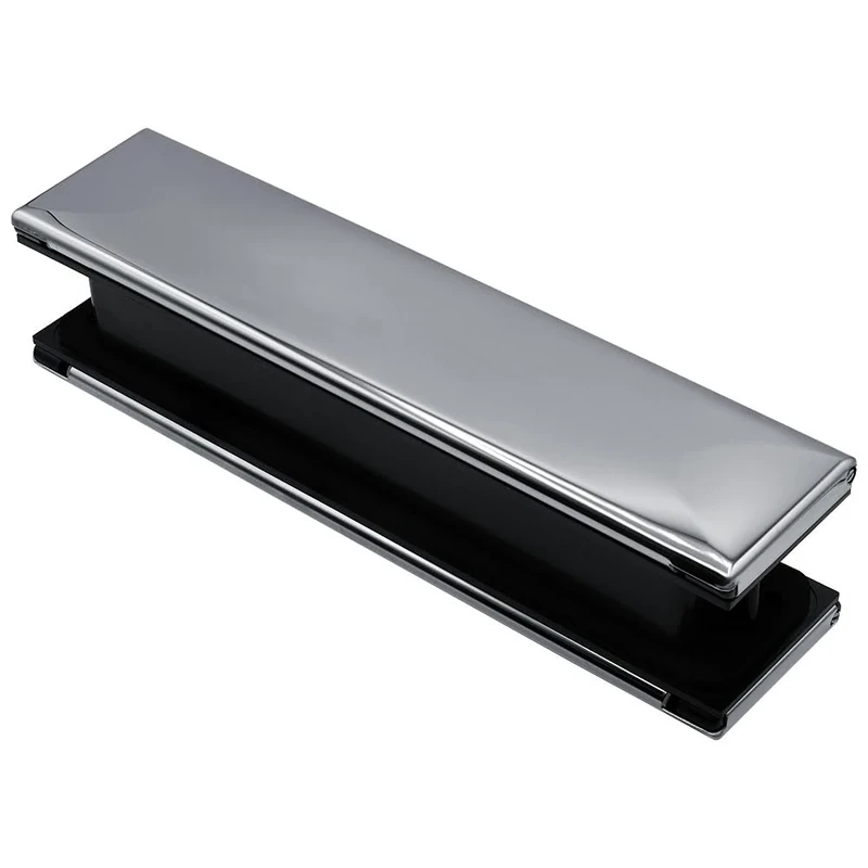 12" Letterplate Door Letterbox for uPVC, Composite and Timber Doors - Premium Draught Proof, Thermal Insulation & Noise Reduction 40-80 Chrome