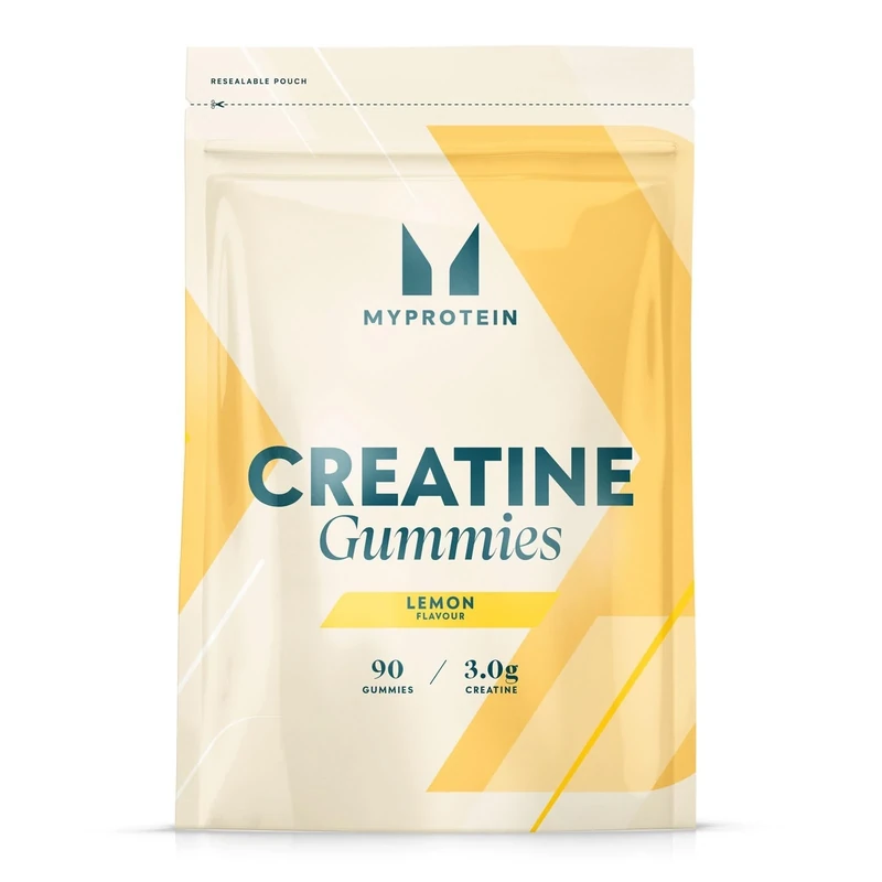 Myprotein Creatine Gummies - 3g per Serving - Electrolyte Enhanced - Support Muscle Growth, Strength, & Performance - 1 Month Supply - 90 Chewable Lemon Creatine Powder Alternative Supplement