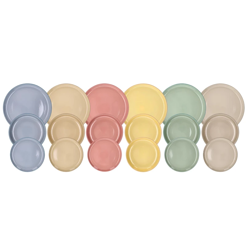 Tognana Rhapsody 18-Piece Dinner Set for 6 People, Stoneware, Multicolour