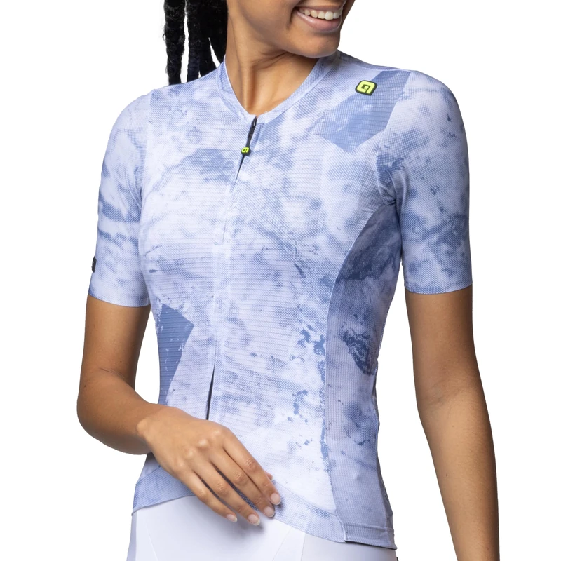 Alé Cycling Women's PR.E Marble Short Sleeve Cycling Jersey, Iris, XL