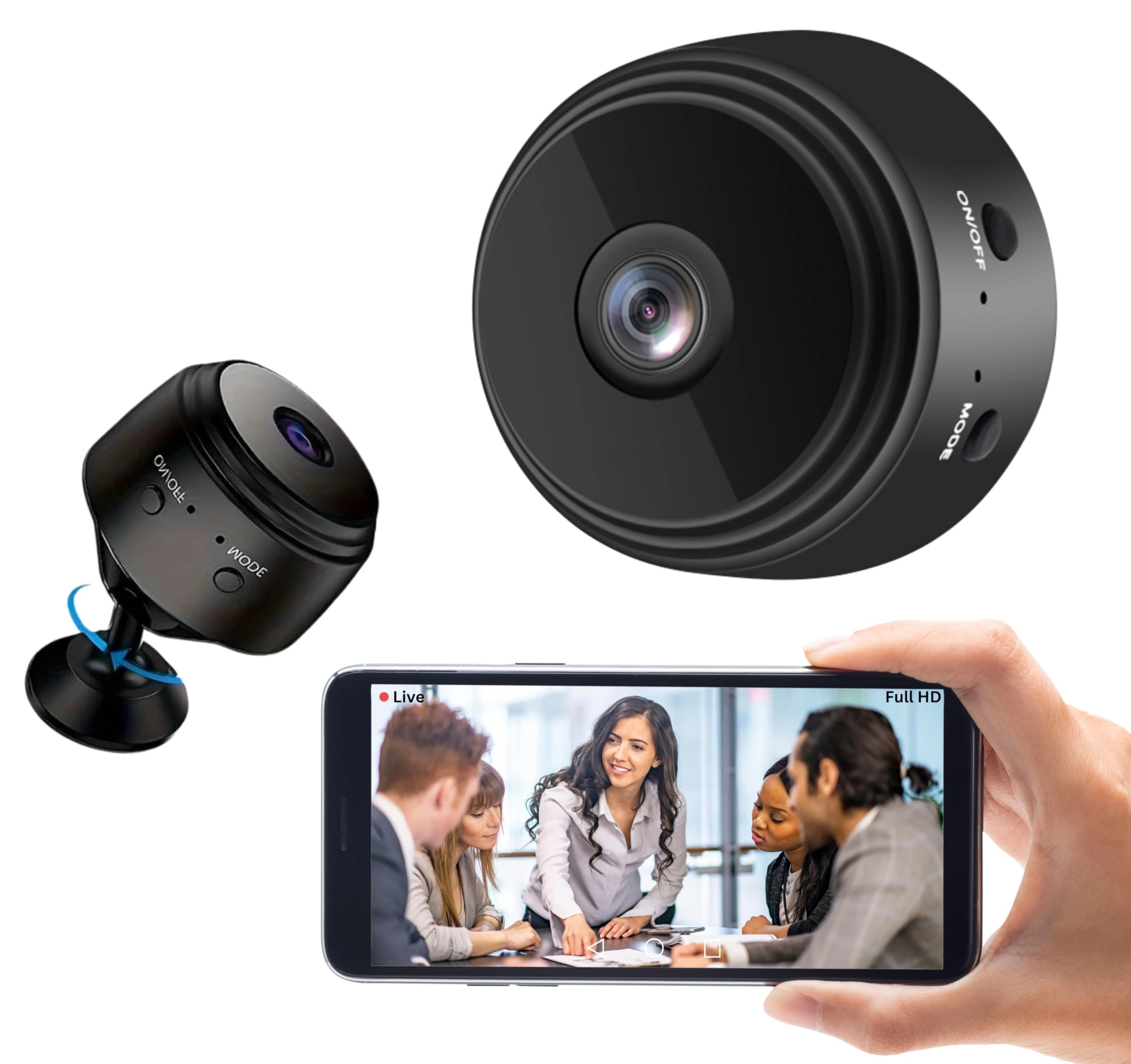 Mini Spy WiFi Camera CCTV, Wireless Hidden Security Cam with Mobile App, Smart Home Surveillance, Remote Nanny & Pet Monitor, HD Night Vision, Motion Detection, Watch Anywhere Anytime – TradeProvider®