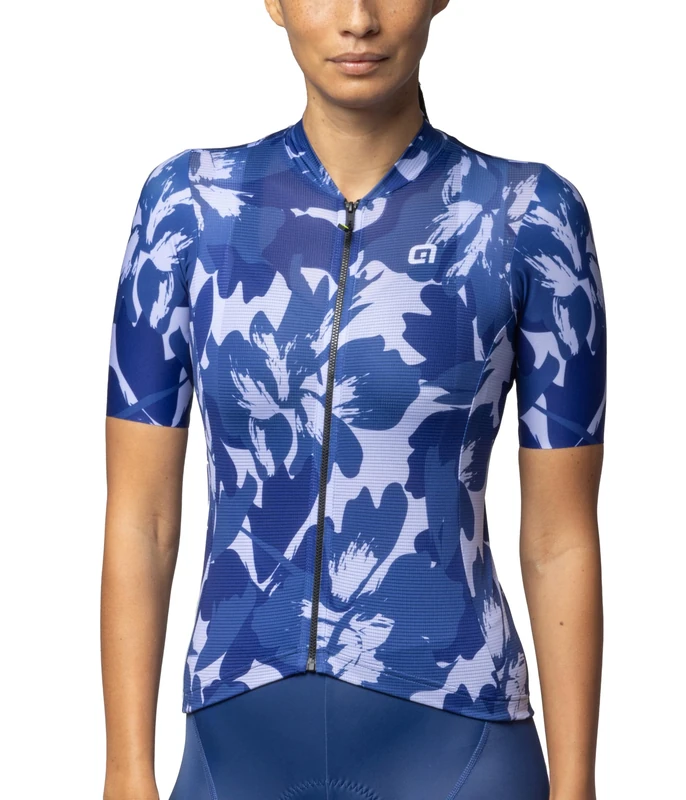 Alé Cycling Women's Pragma Flower Cycling Jersey, Blue, S