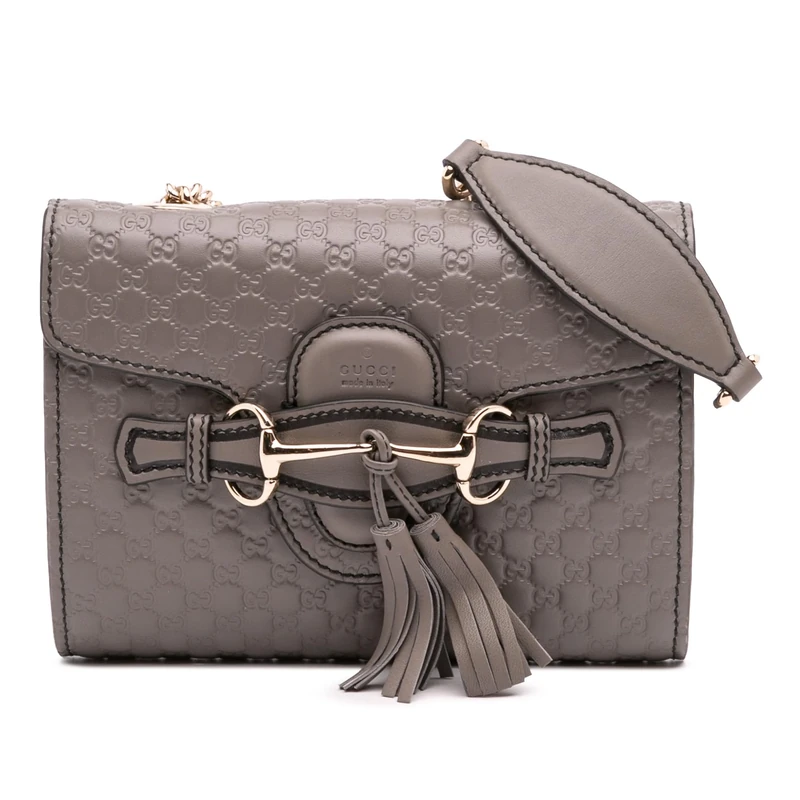 Pre-Loved Mini Microguccissima Emily Crossbody Bag