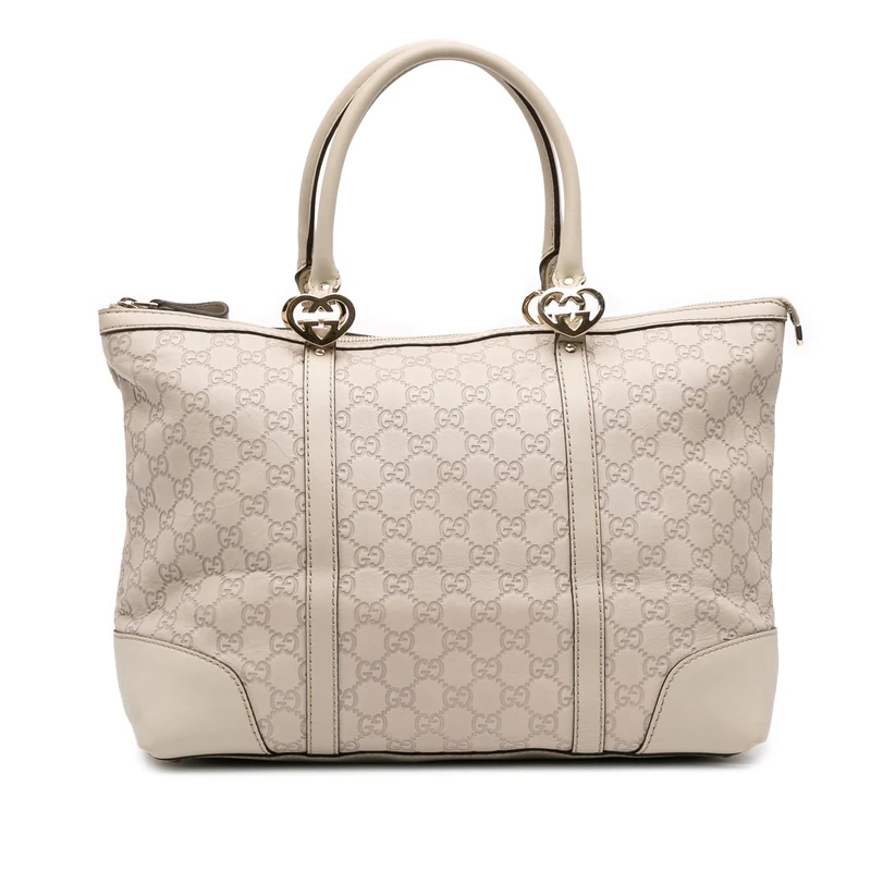 Gucci Pre-Loved Guccissima Lovely Heart Tote Bag