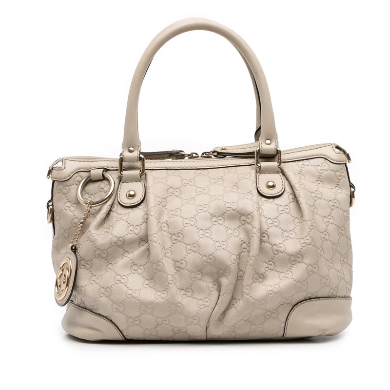 Gucci Pre-Loved Guccissima Sukey Satchel