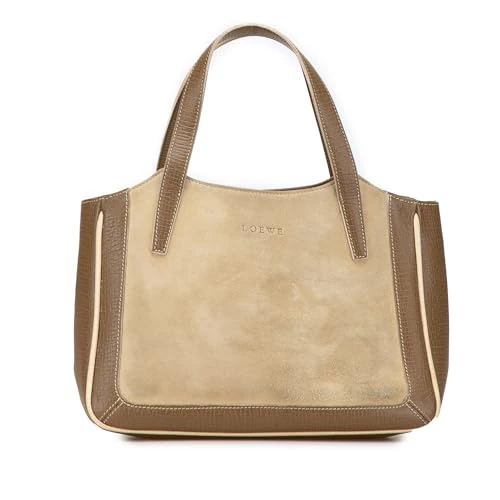 LOEWE Pre-Loved Suede Leather Handbag