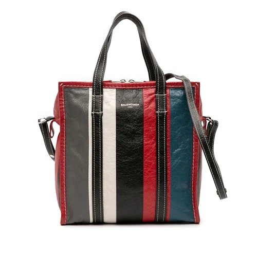 Balenciaga Pre-Loved S Lambskin Bazar Shopper Satchel Handbag