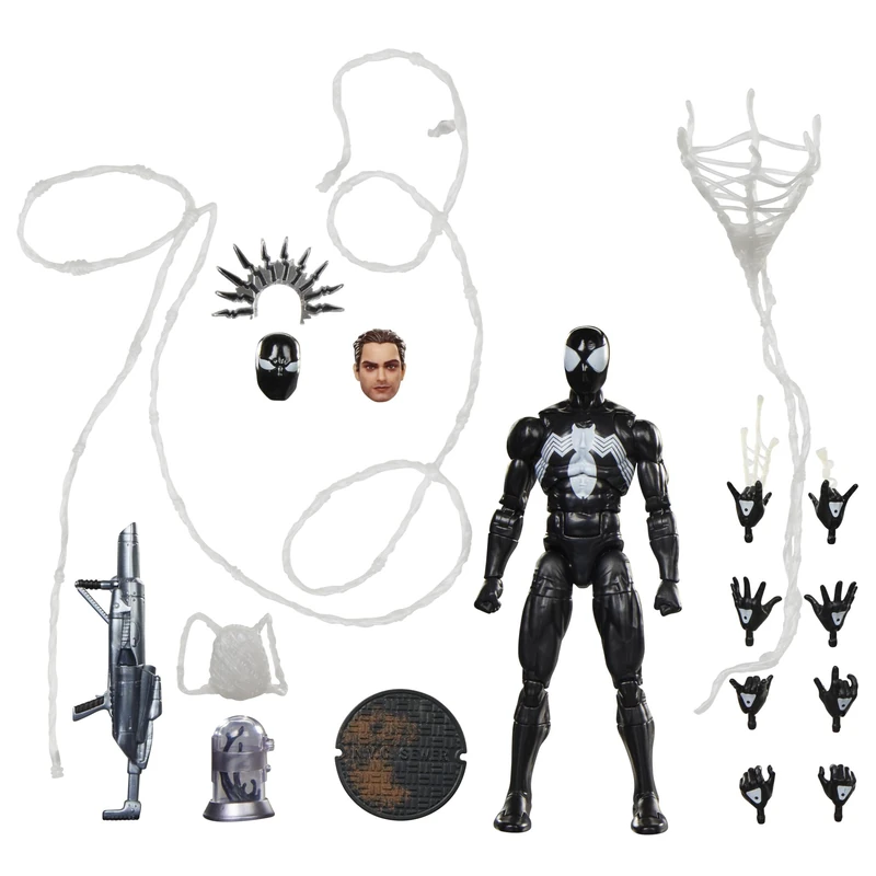 Marvel Legends Maximum Series Symbiote Spider-Man, Deluxe Spider-Man Comics Collectible 15 cm Action Figure; Amazing Articulation; Spectacular Accessories