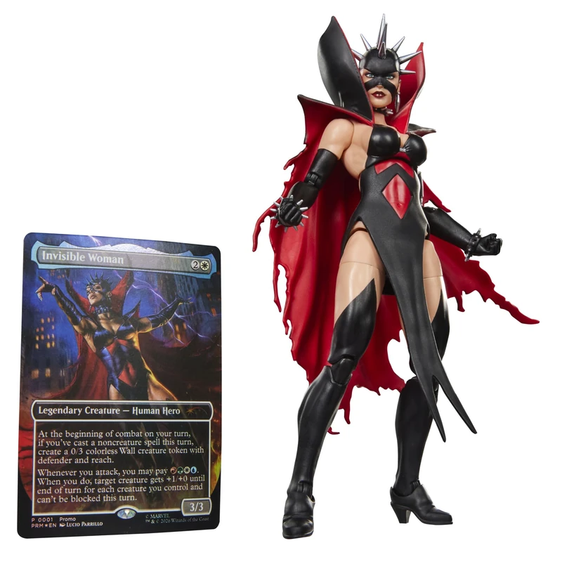 Marvel Legends Series Marvel Super Heroes Magic: The Gathering Malice (Sue Storm), Fantastic Four 15-cm Action Figure Toy plus Exclusive Foil Collectible Card Game Trading Card