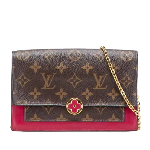 Louis Vuitton Pre-Loved Monogram Flore Wallet On Chain Handbag Crossbody Bag