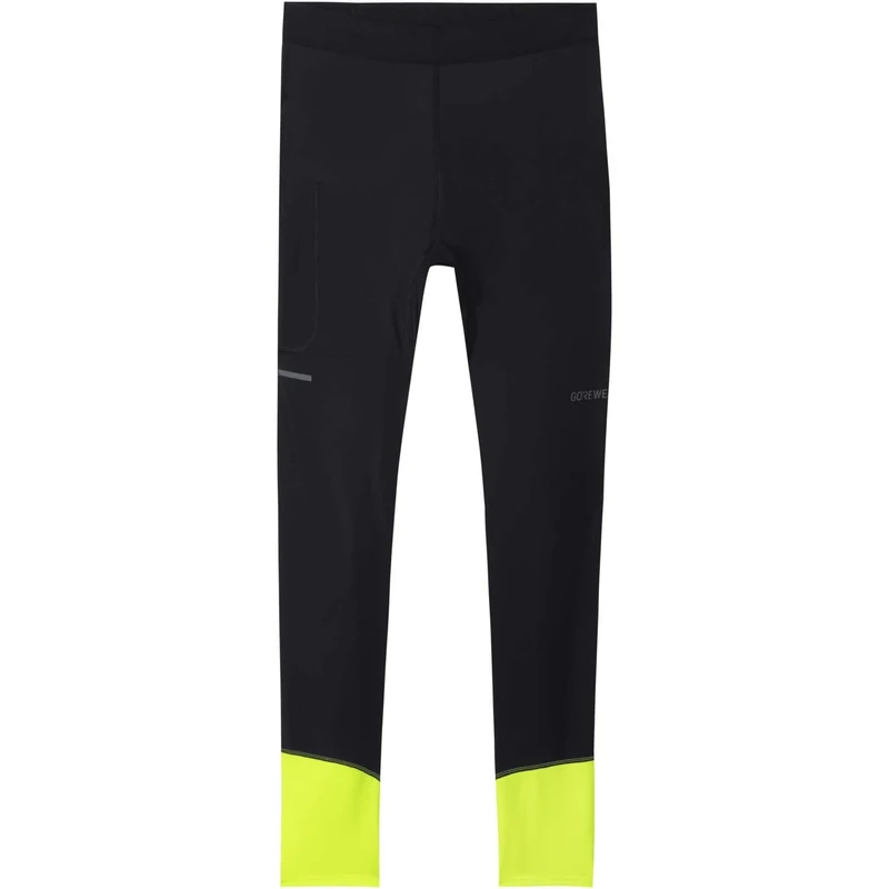 GOREWEAR CONCURVE Thermo Tights 2.0 Mens, Black/Neon Yellow, XXL