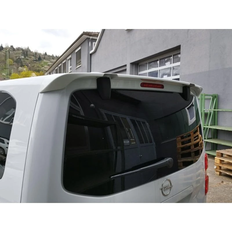 Roof Spoiler compatible with Citroën Jumpy/Dispatch/Spacetourer & Peugeot Expert III/Traveller & Toyota Proace 16- & Opel Vivaro C/Zafira Life 19- (with rear hatch & Opening tailgate window) (PU) - Image 1