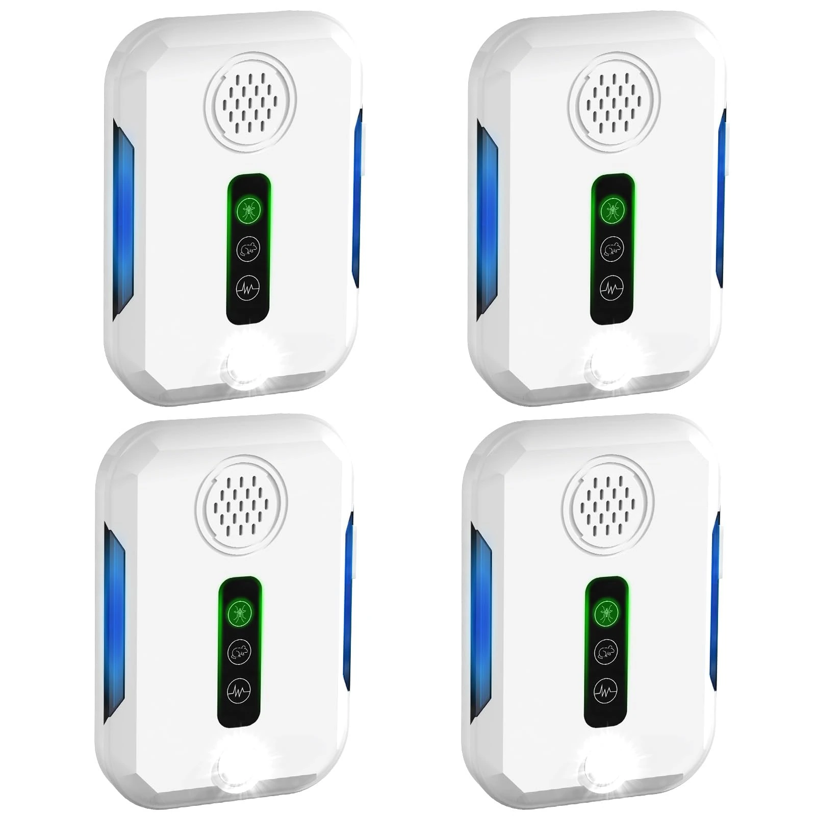 Kwaiyole Upgraded Ultrasonic Pest Repeller,4 Pack Powerful Mouse & Rat Repeller Plug In For Mice,Spider,Rats,Mosquitoes, Cockroaches, Ants and More - Safe for Pets and Humans