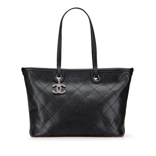 Chanel Pre-Loved CC Caviar Wild Stitch On the Road Tote