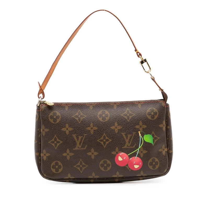 Louis Vuitton Pre-Loved Takashi Murakami Monogram Cherry Pochette Accessoires Shoulder Bag - Image 1