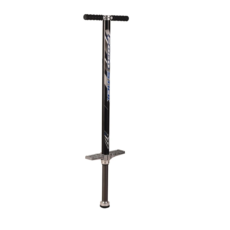 Relaxdays Pogo Stick for Adults, Padded, Non-Slip, Stainless Steel, Up to 110 kg, 122x42x9.5 cm, Black