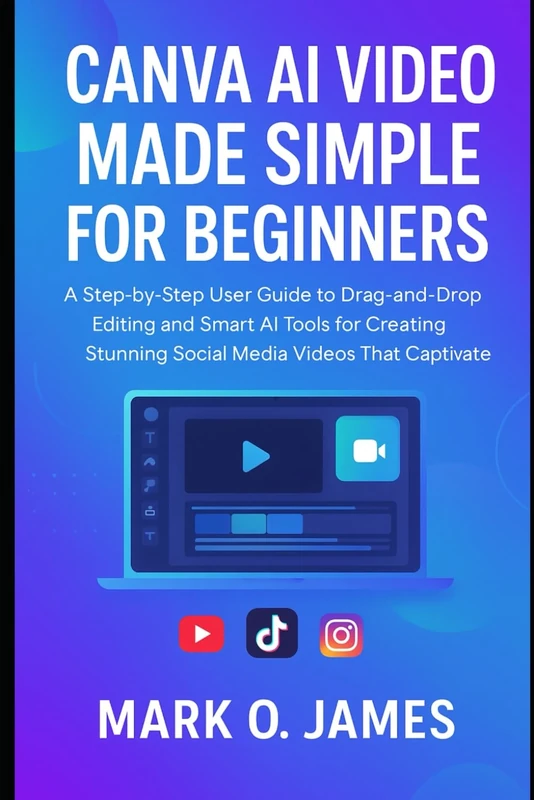 Canva AI Video Made Simple for Beginners: A Step-by-Step User Guide to Drag-and-Drop Editing and Smart AI Tools for Creating Stunning Social Media Videos That Captivate