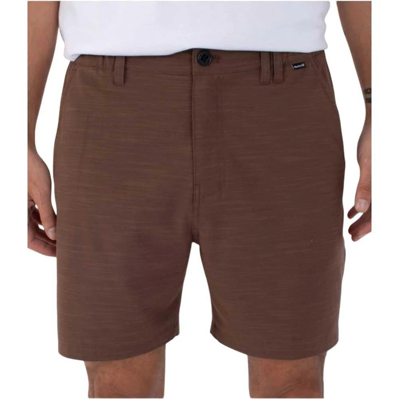Shorts Mens - Phantom Slub 3/4 Waistband 18', Brown, 36