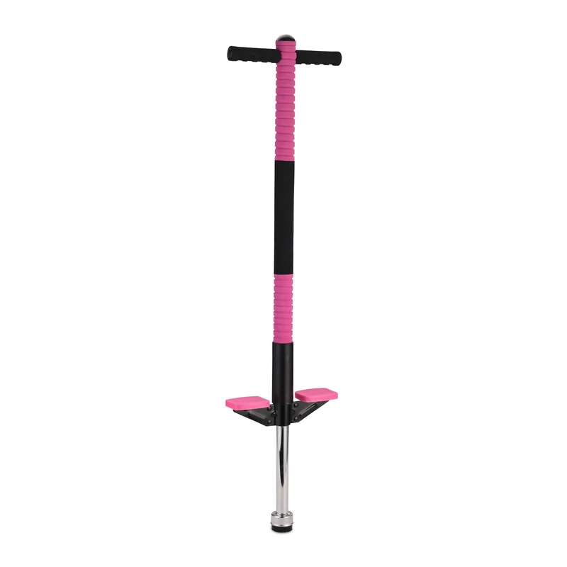 Relaxdays Pogo Stick for Kids, Padded, Non-Slip, Outdoor Bouncing, 95x24x6 cm, Stainless Steel - Image 1