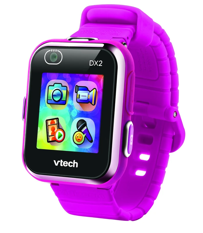 VTech Kidizoom DX2 Magenta Children's Interactive Watch with Dual Cameras, Touch Screen Colours, Smartwatch with Motion Sensor, Shock Resistant, Italian Language, 3-12 Years - Image 1