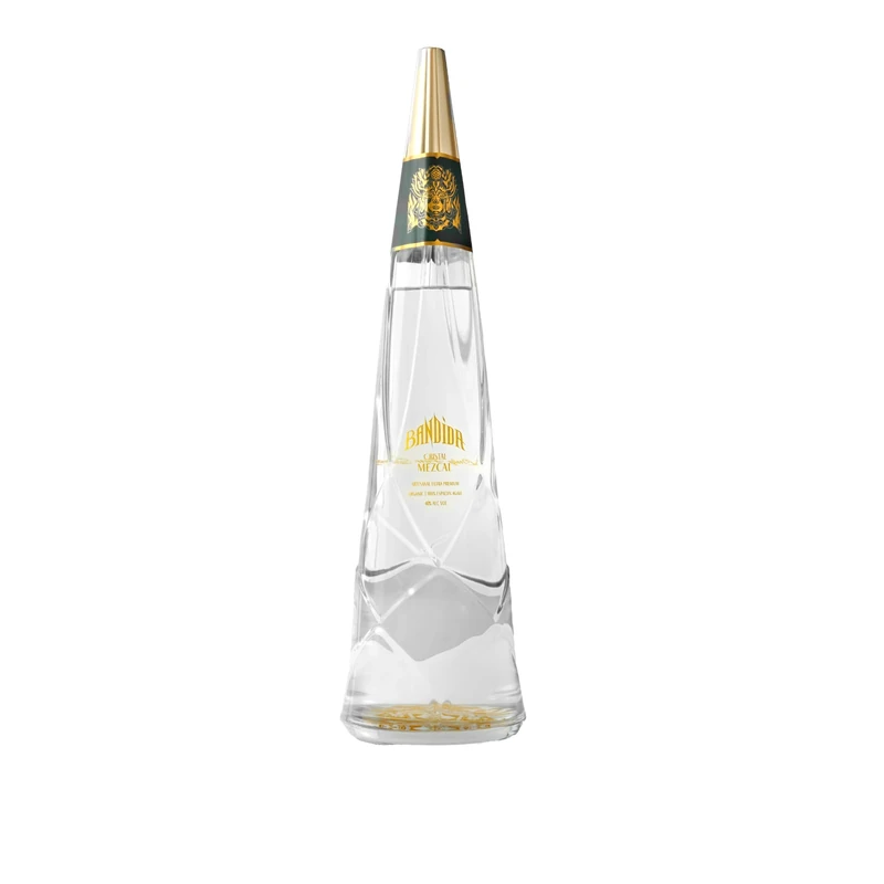 Bandida Cristal Ultra-Premium Artesanal Mezcal from Oaxaca, Mexico | 100% Organic, 9-Year Aged Espadín Agave Spirit | Handcrafted Glass Decanter, 40% ABV
