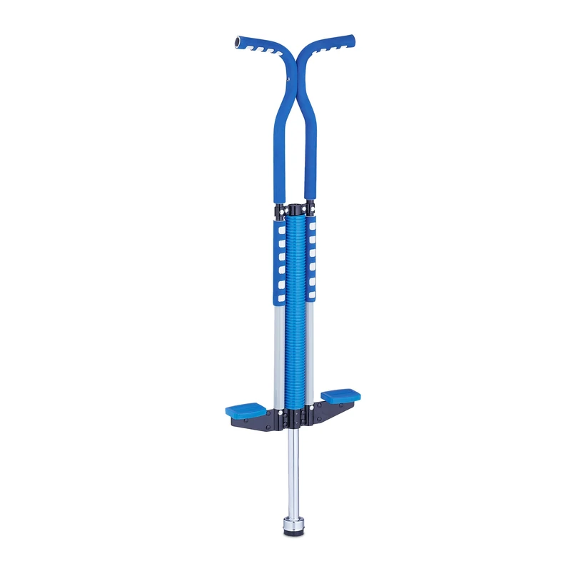 Relaxdays Pogo Stick for Kids, Padded, Non-Slip, Outdoor Bouncing Game, 103 x 29 x 6 cm, Steel, Colorful