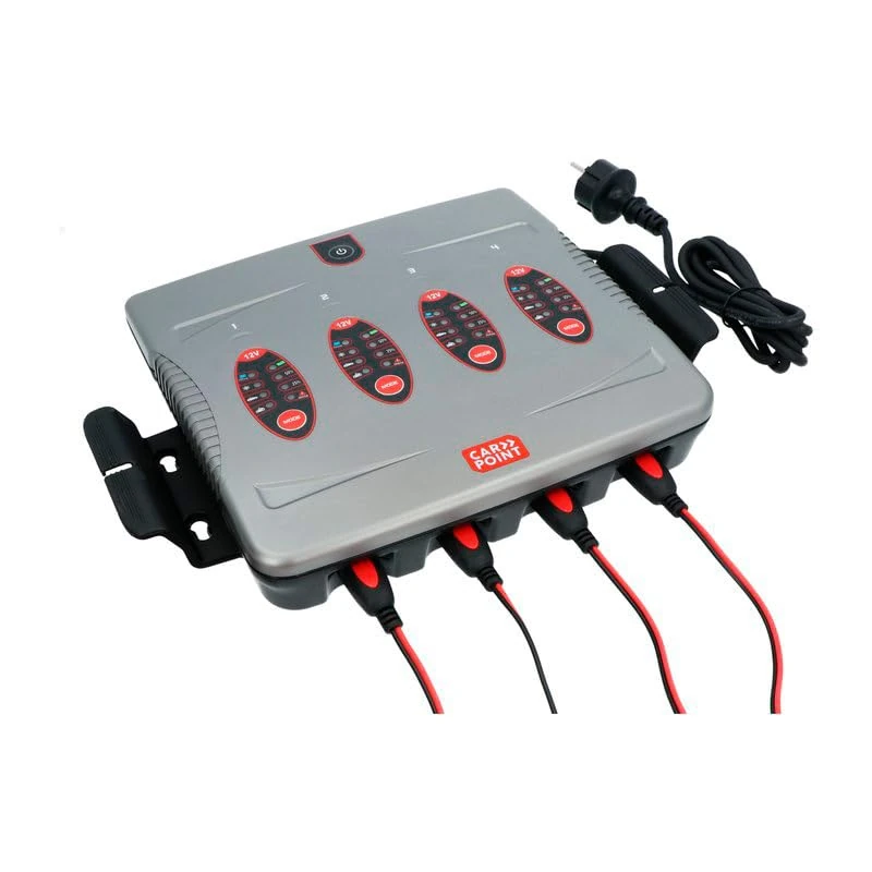 Carpoint BX-6 Battery Charger 16A / 4 Bank, Grey