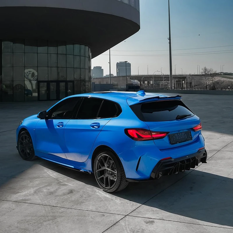 Oneway Rear Diffuser compatible with BMW 1-Series F40 M-Pack/M135i (single exhaust L/R) 2019- - Gloss black