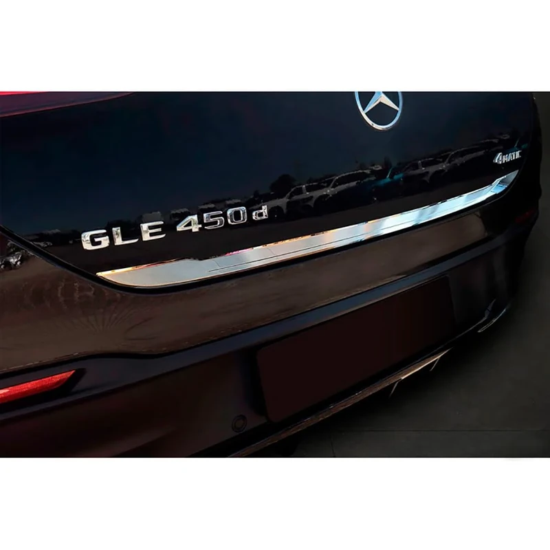 Avisa Chrome Stainless Steel Tailgate Trim compatible with Mercedes GLE Coupe (C167) 2019-2023 & Facelift 2023-