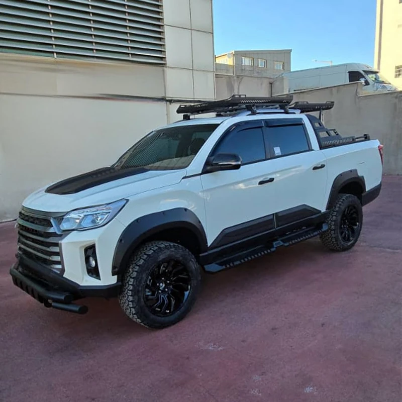 Oneway Body Cladding compatible with SsangYong Musso Grand 2018-2024 - Matt black - Image 1