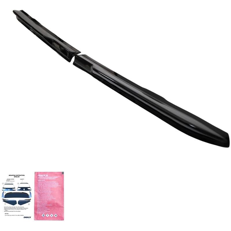 Oneway Roof Spoiler compatible with Ford Transit Custom (V710) 2023- & Volkswagen Transporter T7 2024- (with 2 barn doors) - Gloss black